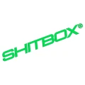 Naklejka SHITBOX - Stylizowany Emblemat - Na Auto / Gruza zielony neon