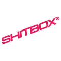 Naklejka SHITBOX - Stylizowany Emblemat - Na Auto / Gruza różowy neon
