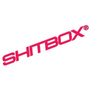 Naklejka SHITBOX - Stylizowany Emblemat - Na Auto / Gruza różowy neon