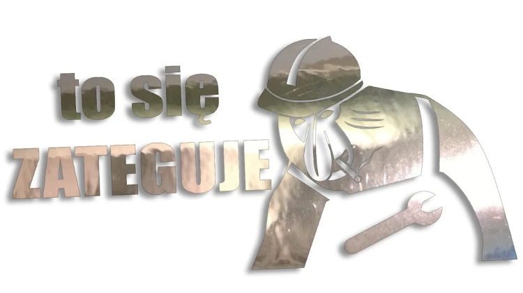 Naklejka TO SIĘ ZATEGUJE - Janusz Nosacz - Śmieszna Mem - chrom