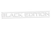 Naklejka BLACK EDITION - Stylizowany napis - Tuning na Auto biała