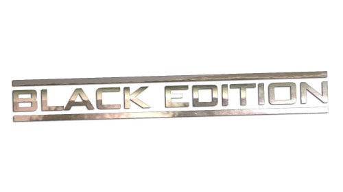 Naklejka BLACK EDITION - Stylizowany napis - Tuning na Auto chrom