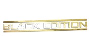 Naklejka BLACK EDITION - Stylizowany napis - Tuning na Auto złoty chrom