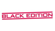 Naklejka BLACK EDITION - Stylizowany napis - Tuning na Auto różowy neon