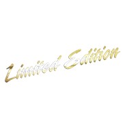 Naklejka LIMITED EDITION - edycja limitowana - Sport Dynamic - złoty chrom