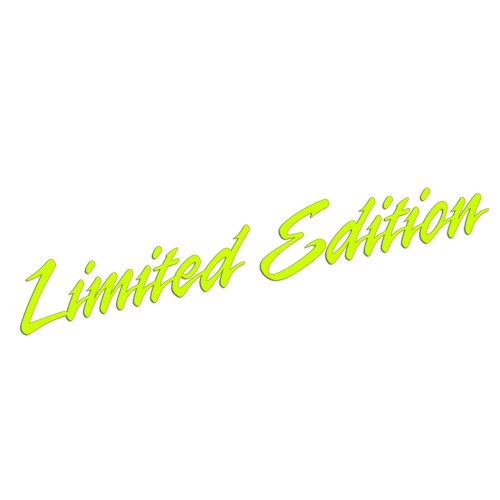 Naklejka LIMITED EDITION - edycja limitowana - Sport Dynamic - żółty neon