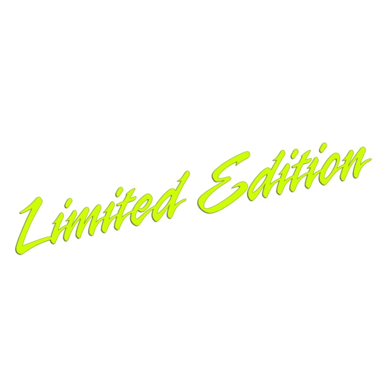 Naklejka LIMITED EDITION - edycja limitowana - Sport Dynamic - żółty neon