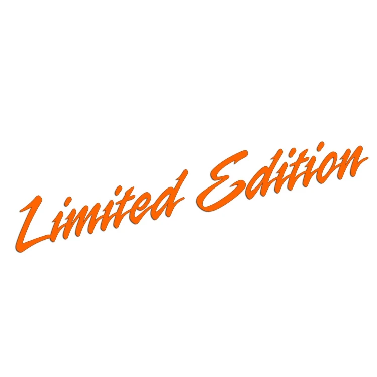 Naklejka LIMITED EDITION - edycja limitowana - Sport Dynamic - pomarańczowy neon