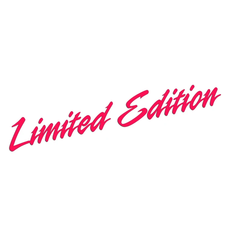Naklejka LIMITED EDITION - edycja limitowana - Sport Dynamic - różowy neon