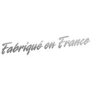 Naklejka FABRIQUÉ EN FRANCE - Wyprodukowano we Francji - Peugeot Citroen Renault - srebrna