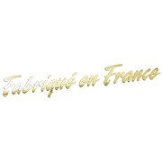Naklejka FABRIQUÉ EN FRANCE - Wyprodukowano we Francji - Peugeot Citroen Renault - złoty chrom