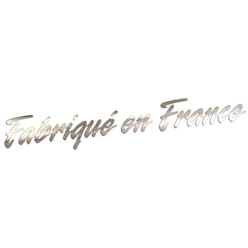 Naklejka FABRIQUÉ EN FRANCE - Wyprodukowano we Francji - Peugeot Citroen Renault - chrom