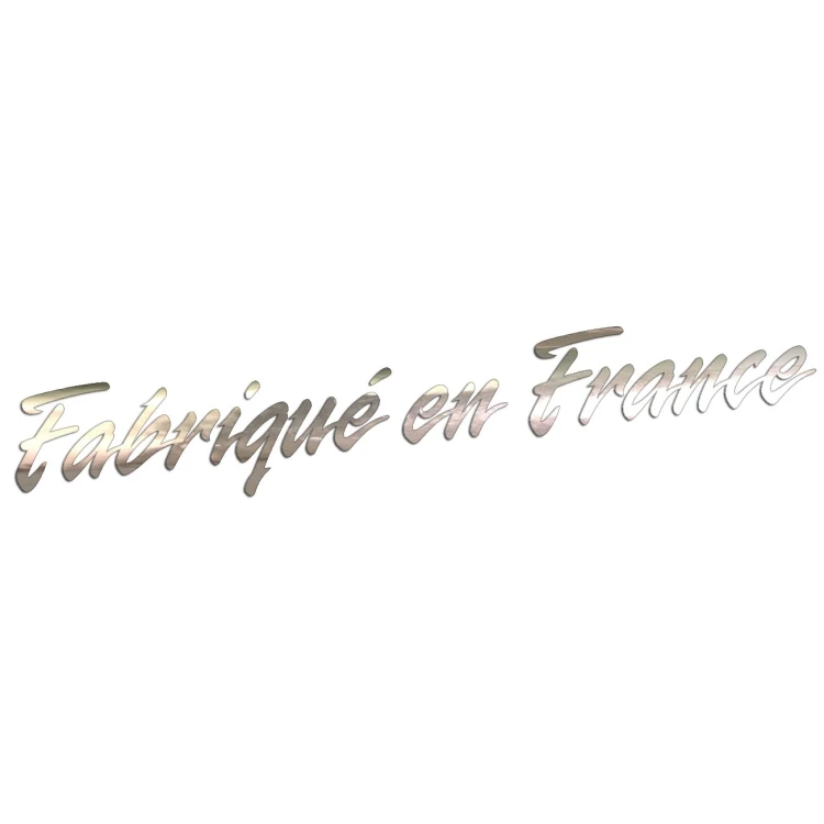 Naklejka FABRIQUÉ EN FRANCE - Wyprodukowano we Francji - Peugeot Citroen Renault - chrom
