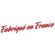 Naklejka FABRIQUE EN FRANCE - Wyprodukowano we Francji - Peugeot Citroen Renault - czerwony neon