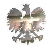 Naklejka ORZEŁ POLSKI - Godło Narodowe - Patriotyczna na Auto - chrom