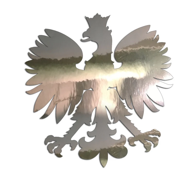 Naklejka ORZEŁ POLSKI - Godło Narodowe - Patriotyczna na Auto - chrom