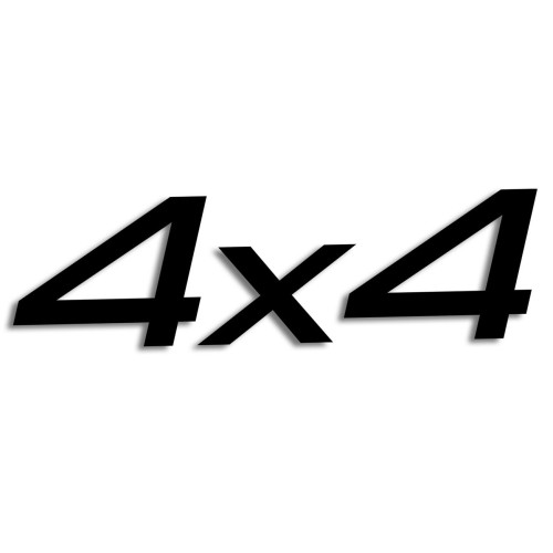 Naklejka 4x4 OFF-ROAD - Napęd na 4 Koła - Terenowa na Auto - czarna