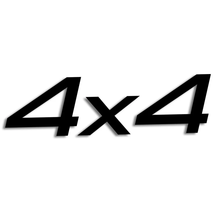 Naklejka 4x4 OFF-ROAD - Napęd na 4 Koła - Terenowa na Auto - czarna