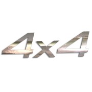Naklejka 4x4 OFF-ROAD - Napęd na 4 Koła - Terenowa na Auto - chrom