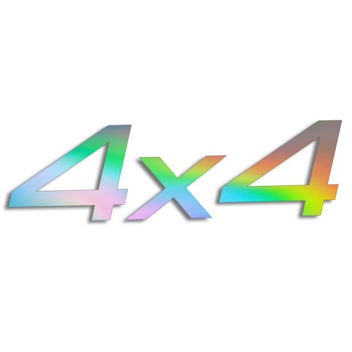 Naklejka 4x4 OFF-ROAD - Napęd na 4 Koła - Terenowa na Auto - holograficzna