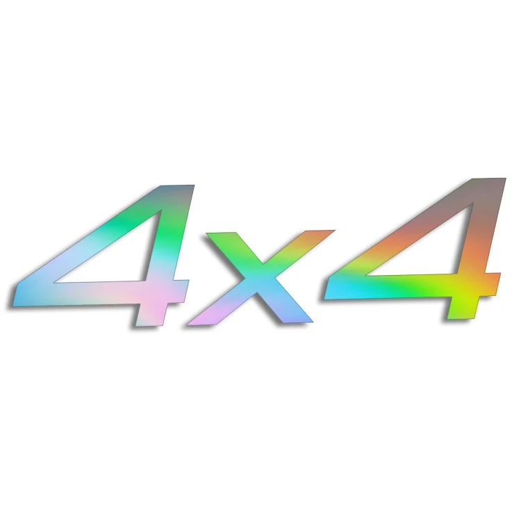 Naklejka 4x4 OFF-ROAD - Napęd na 4 Koła - Terenowa na Auto - holograficzna