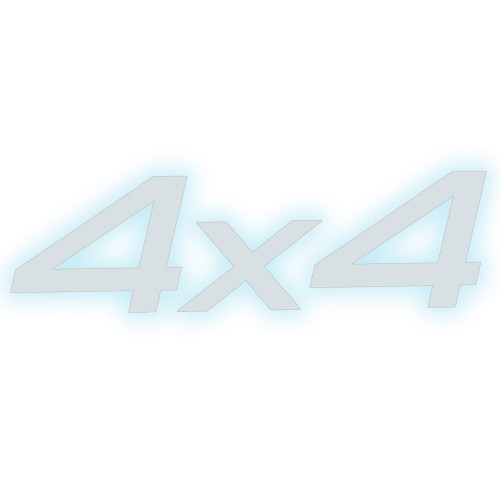 Naklejka 4x4 OFF-ROAD - Napęd na 4 Koła - Terenowa na Auto - odblaskowa