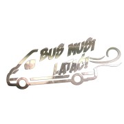 Naklejka BUS MUSI LATAĆ! - Na Auto Dostawcze Ducato / Jumper / Boxer - Śmieszna - chrom