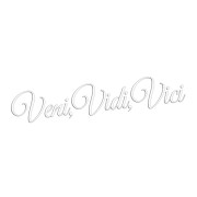 Naklejka VENI VIDI VICI - Na Auto / Szybę / Laptop - biała