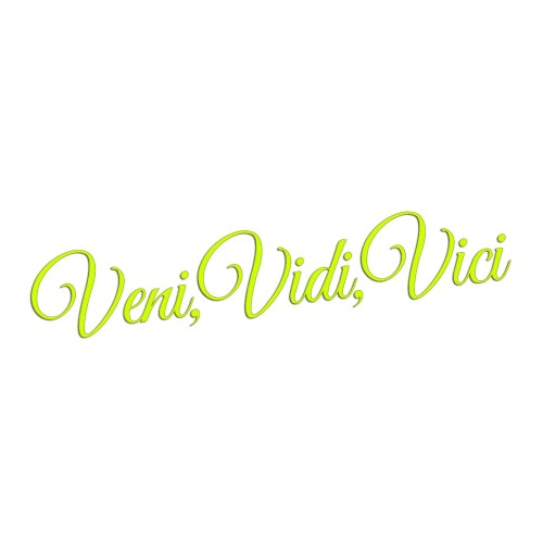 Naklejka VENI VIDI VICI - Na Auto / Szybę / Laptop - żółty neon