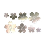 Zestaw naklejek duże Kwiatki Sakura chrom