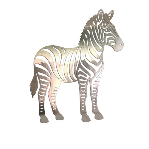 Naklejka ZEBRA SAFARI AFRYKA - Na Auto / Szybę / Meble - chrom