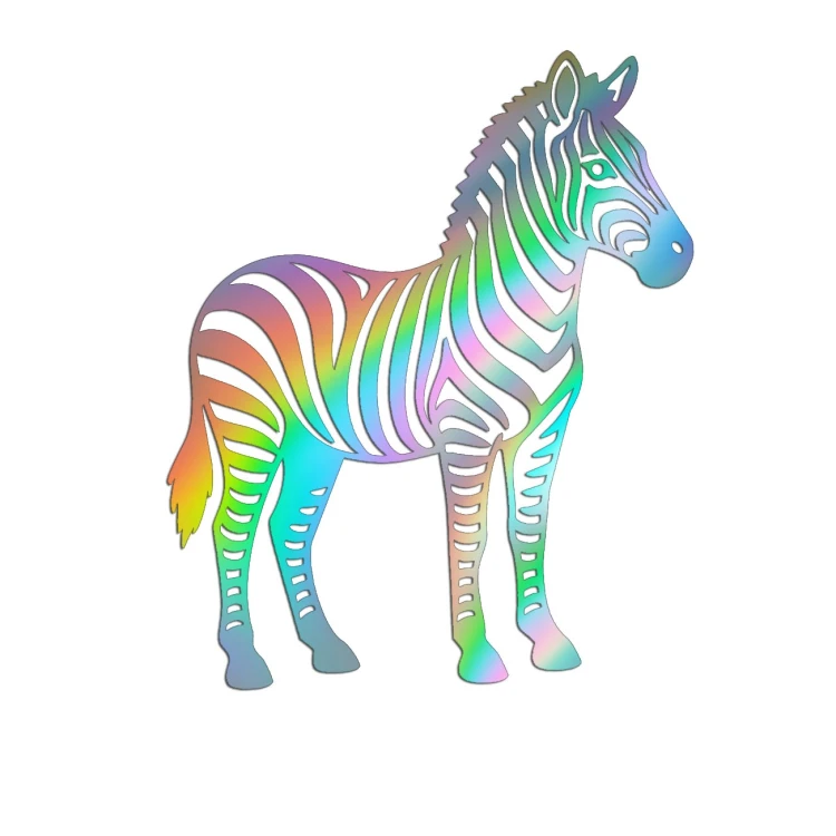 Naklejka ZEBRA SAFARI AFRYKA - Na Auto / Szybę / Meble - holograficzna