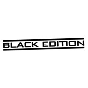 Naklejka BLACK EDITION - Stylizowany napis - Tuning na Auto czarna