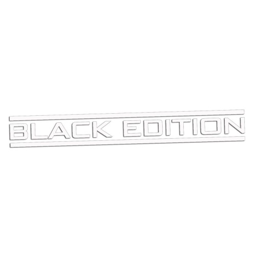 Naklejka BLACK EDITION - Stylizowany napis - Tuning na Auto biała
