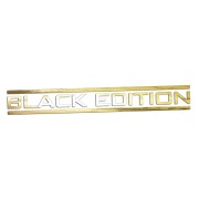 Naklejka BLACK EDITION - Stylizowany napis - Tuning na Auto złoty chrom