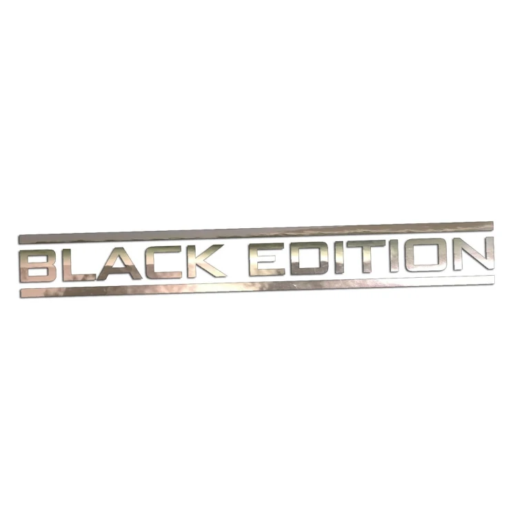 Naklejka BLACK EDITION - Stylizowany napis - Tuning na Auto chrom