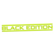 Naklejka BLACK EDITION - Stylizowany napis - Tuning na Auto żółty neon