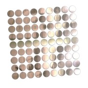 Naklejki KÓŁKA KROPKI GROSZKI - Zestaw 81 Sztuk - Na Auto / Ścianę / Meble - chrom