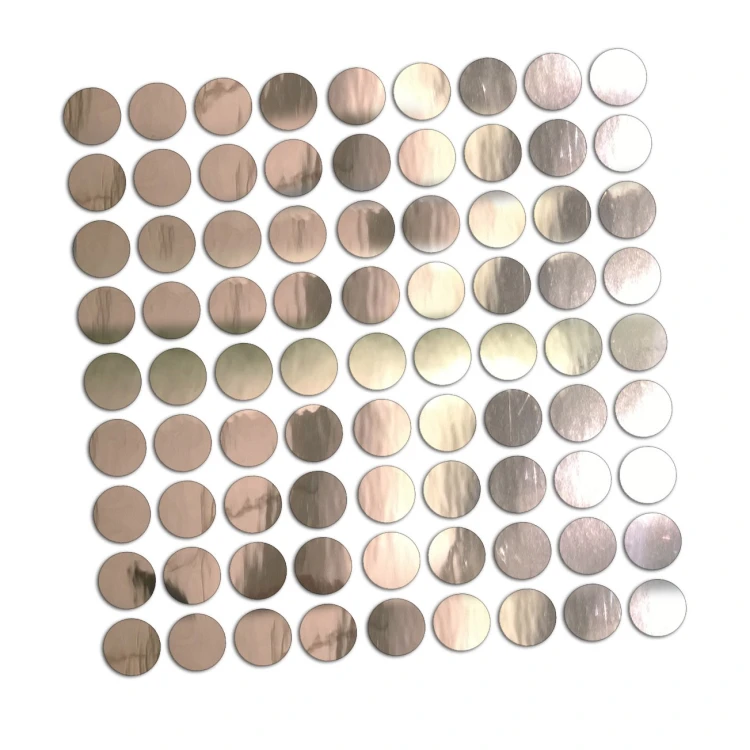 Naklejki KÓŁKA KROPKI GROSZKI - Zestaw 81 Sztuk - Na Auto / Ścianę / Meble - chrom
