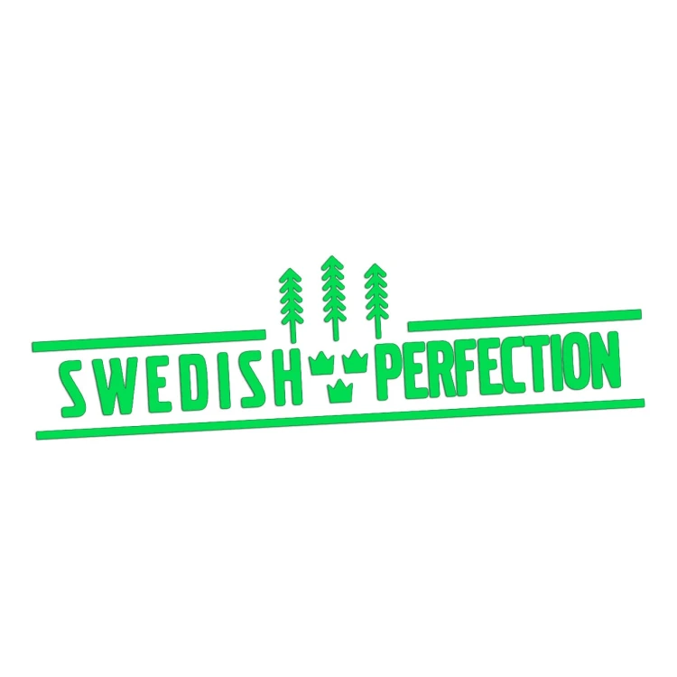 Naklejka na auto Swedish Perfection - pasuje do Saab Scania Volvo - zielony neon