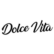 Naklejka DOLCE VITA Włoski Napis - Dla Fanów Alfa Romeo / Fiat / Vespa - Na Auto / Szybę - Czarna