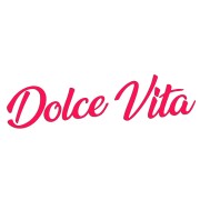 Naklejka DOLCE VITA Włoski Napis - Dla Fanów Alfa Romeo / Fiat / Vespa - Na Auto / Szybę - różowy neon