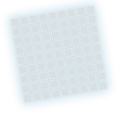 Naklejki KWADRATY 2 cm - Zestaw 81 Sztuk - Na Ścianę / Meble / Craft - odblaskowe