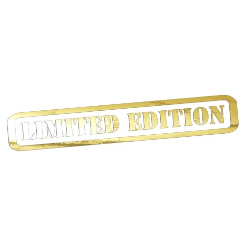 Naklejka LIMITED EDITION Edycja Limitowana - Na Auto / Szybę - złoty chrom