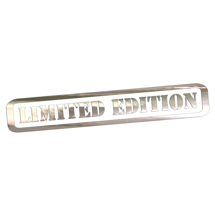 Naklejka LIMITED EDITION Edycja Limitowana - Na Auto / Szybę - chrom