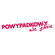 Naklejka POWYPADKOWY ALE JEDZIE - Śmieszny Napis - Na Auto / Szybę - różowy neon
