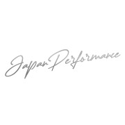 Naklejka Japan Performance JDM - elegancki napis na auto - dla fanów japońskiej motoryzacji srebrna