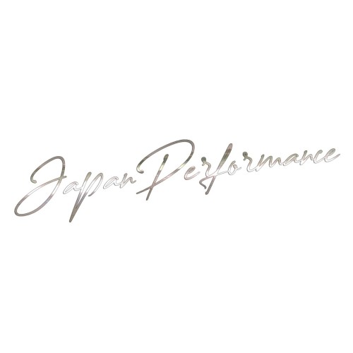 Naklejka Japan Performance JDM - elegancki napis na auto - dla fanów japońskiej motoryzacji chrom