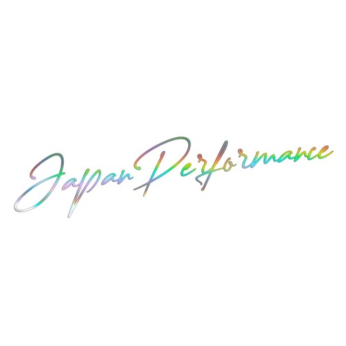 Naklejka Japan Performance JDM - elegancki napis na auto - dla fanów japońskiej motoryzacji holograficzna