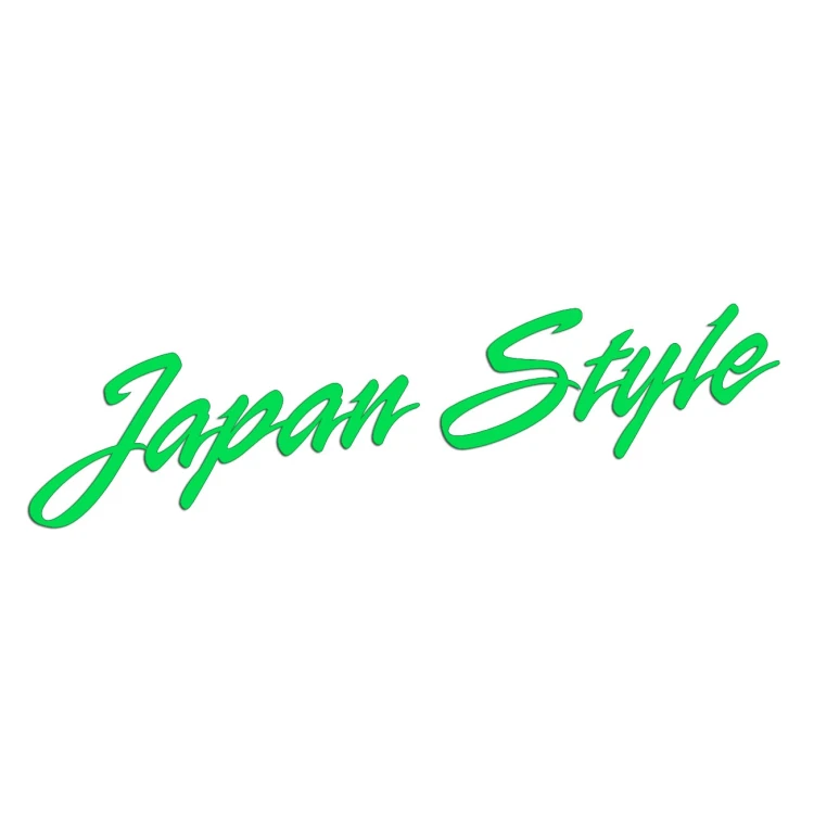 Naklejka JAPAN STYLE do Kawasaki Yamaha - JDM / Tuning - Na Auto / Szybę - zielony neon